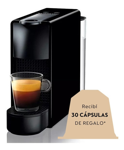 Imagen 1 de 6 de Cafetera Nespresso  Essenza Mini C30  Black  Cápsulas 