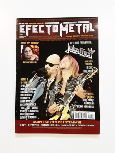 Revista Efecto Metal #33 Judas Priest Maceo-disqueria