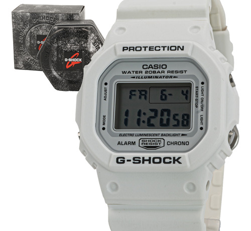 Relógio Casio G-shock Branco Prova D'água Garantia De 1 Ano