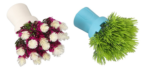 Accesorios Para Peceras, 2 Piezas, Aptos Para Flores De Acua