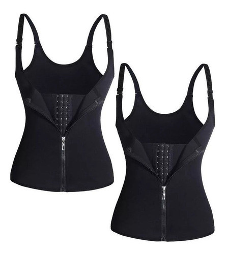 Pack X2 Faja Cintura De Avispa Ropa Interior Femenina Negra