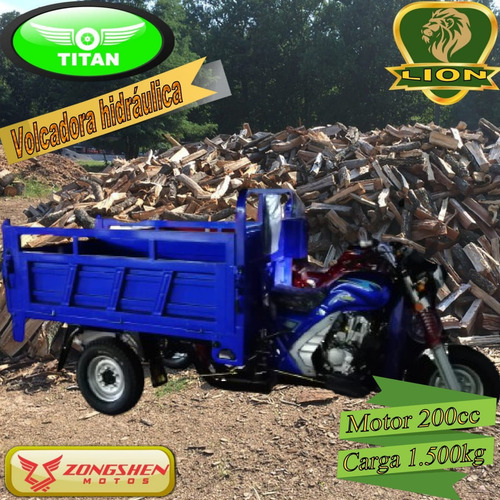 Triciclo De Carga Con Volcadora Hidraulica 1.5ton 200cc 0km