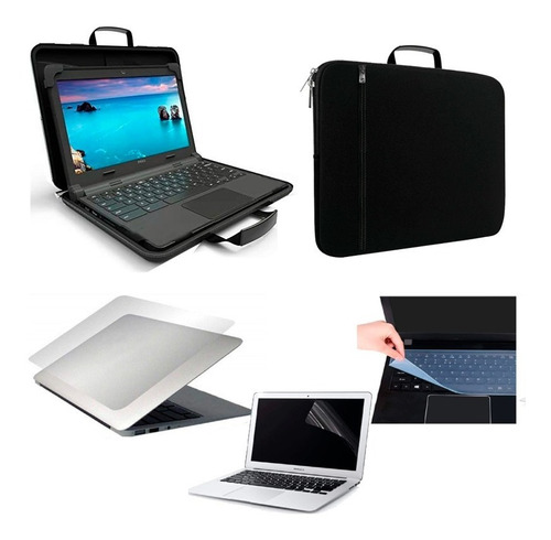 Laptop Funda Maletin 15.6  + Skin Protector Pantalla Teclado