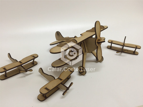 Imagen 4 de 5 de Combo 10 Avión Souvenirs + Avión Central Fibro Infantiles