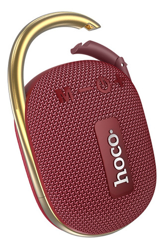 Parlante Portatil Bluetooth Deportivo Hoco Hc17 Easy Joy Color Rojo Vino