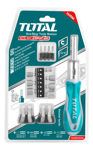 Juego De 24 Puntas Total /sl/ Ph Y Pz 5-11mm/ Tipo Ratchet