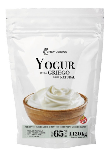 Yogur Griego Natural 1.120kg Cremuccino S/ Tacc Cafe