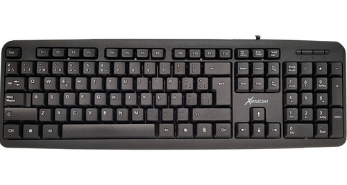 Imagen 5 de 8 de Combo Kit Teclado Y Mouse Cable Usb Español Ñ Pc Notebook