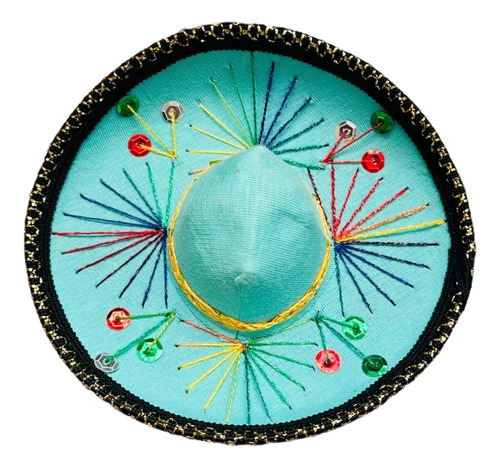 24 Sombreros Miniatura 15cm Adorno Recuerdo Colores Surtidos