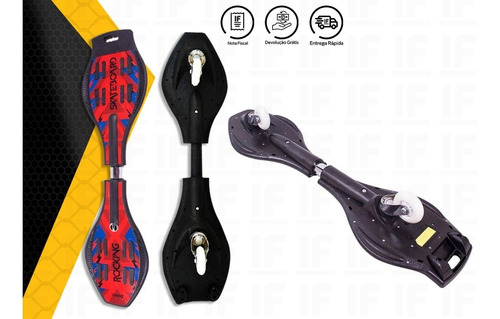 Rocking Skateboard Skate Com 2 Rodas Abec 7 Belfix