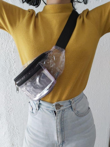 Imagen 9 de 9 de 20 Cangureras Transparentes Notbigdeal Negro Unisex