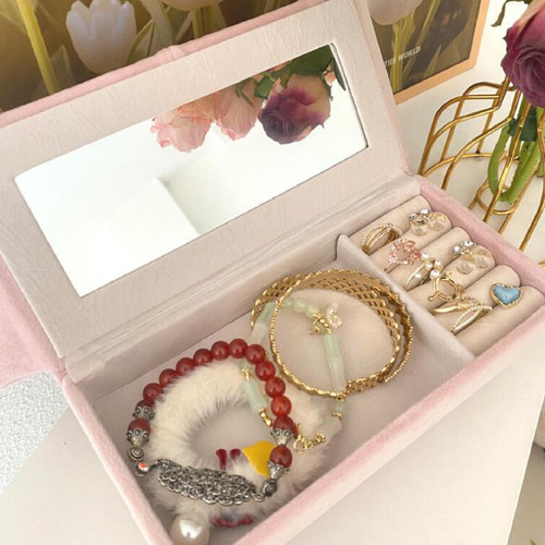Caja De Joyería For Sofá, Adorno De Muebles En Rosa