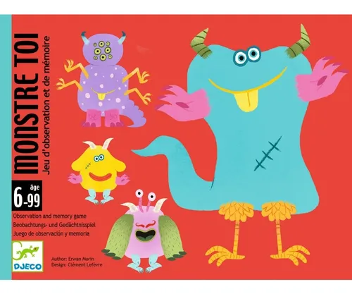 Monstre Toi Juego Cartas Djeco Observación Y Memoria +6 Años