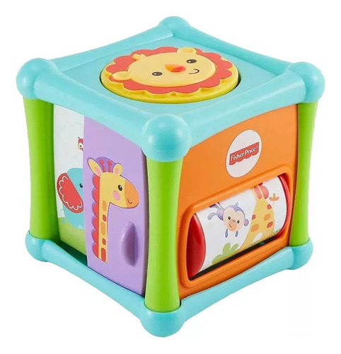 Fisher Price Cubo Animalitos Didactico +6 Meses Bfh80 Pg