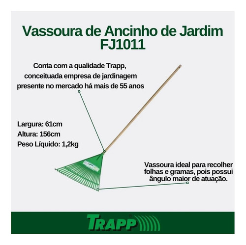 Vassoura Trapp Com 22 Dentes