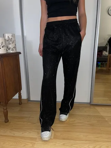 Pants de tela brillosa new arrivals