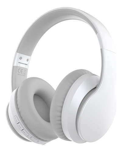 Rockpapa E7 Over Ear Auriculares Inalámbricos Bluetooth Con Color White grey