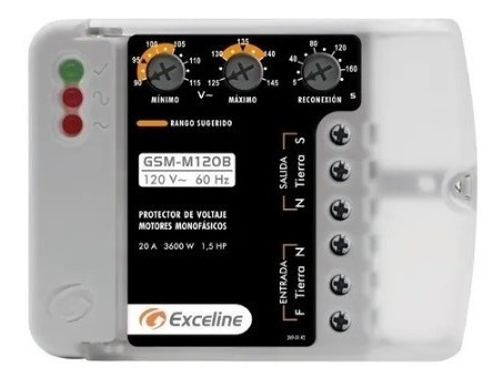 Protector De Voltaje Exceline Monofasicos 120v