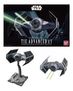 Model Kit Star Wars 1/72 Tie Advanced X 1 Colección Bandai