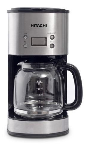 Cafetera Hitachi Digital Timer 1,5 Lts Acero Hcm-100ar