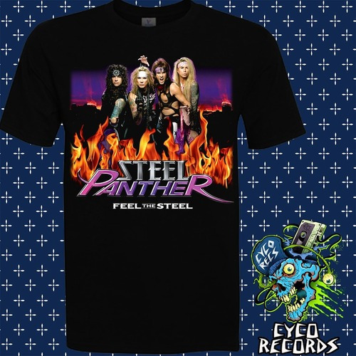 Steel Panther -  Feel The Steel - Metal - Polera- Cyco Recor