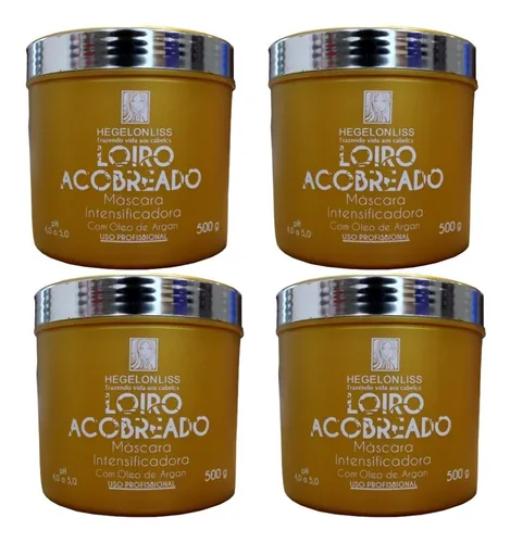 comprar Kit 4 Tonalizante Máscara Pigmentante Cabelo Colorido 500g
