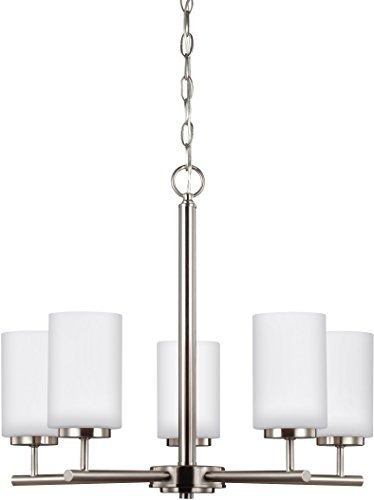 Sea Gull Lighting 31161962 Oslo Chandelier Niquel Cepillado