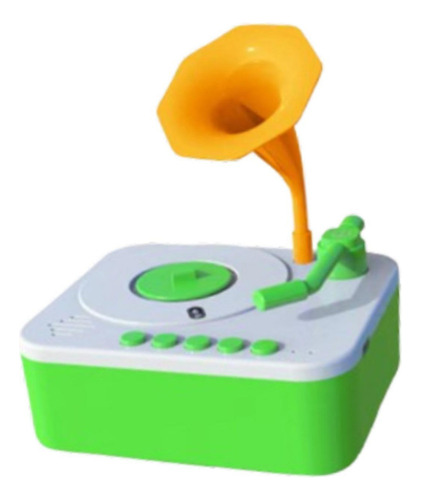 // Gramofone Infantil Com 96 Cartas, Fonógrafo Infantil, B
