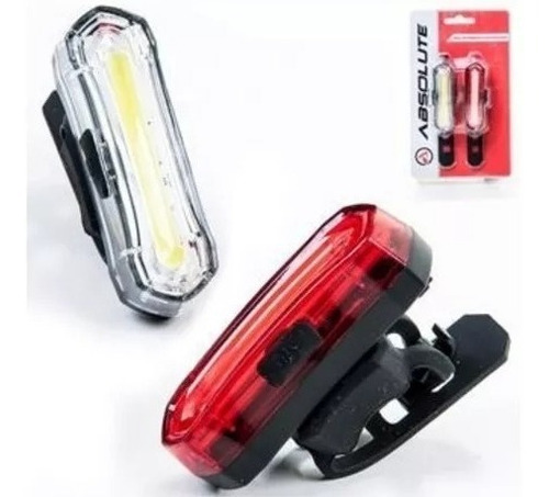 Piscas Traseiro E Dianteiro Para Bike Absolute Jy-6055 Recarregável Led