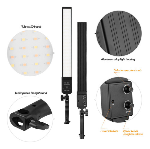 Kit De Iluminação Led Para Estúdio Fotográfico Profissional