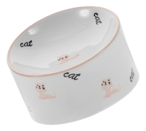 Cuenco Grande De Cerámica Con Bolsillo Inclinable Para Gatos