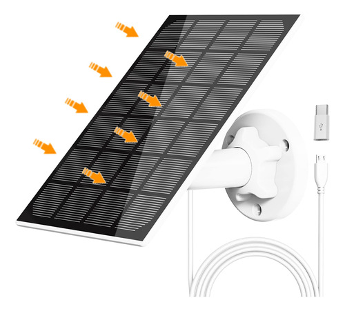 Lybuorze Panel Solar Para Cámara De Seguridad, Compatible .