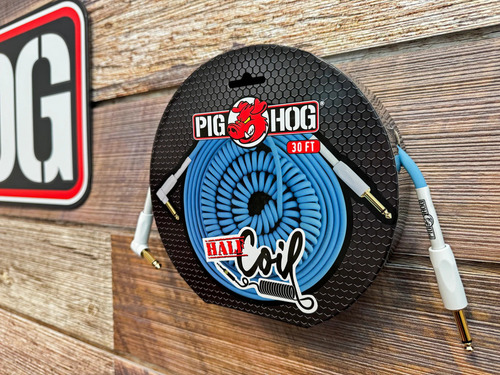 Pig Hog Half Coil Cable Plug Espiralado De 9 Metros