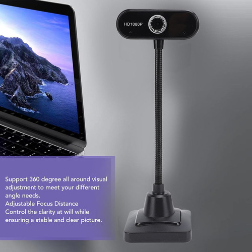Cámara Web Usb 1080p 9.8' Micrófono Reducción De Ruido