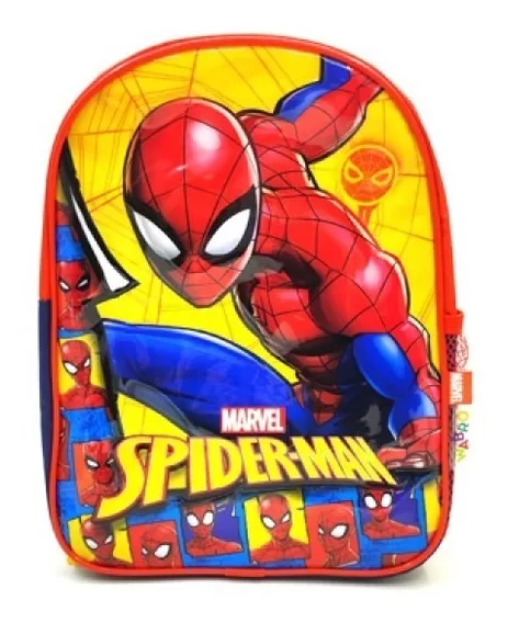 Mochila De Espalda 12 PuLG Spiderman Jardin Original Wabro