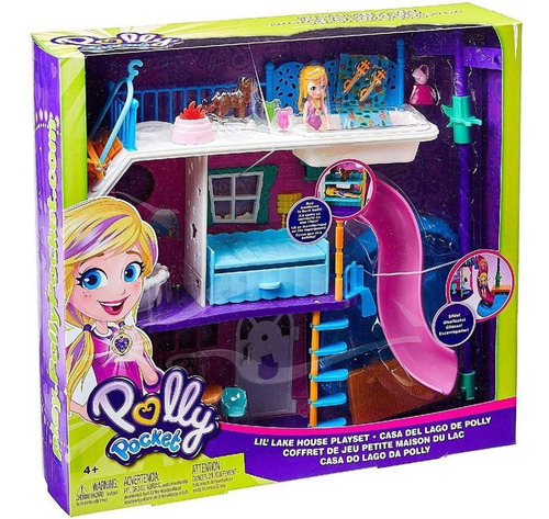 Playset Polly Pocket Casa Do Lago Da Polly Mattel