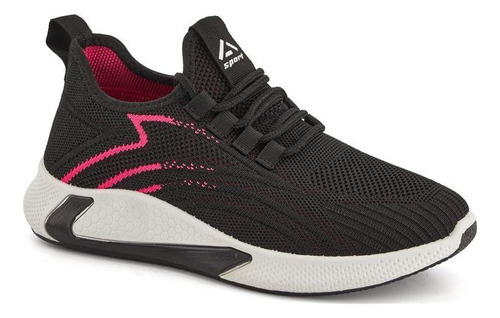 Sneaker Fiesta Pv04215z Corte Textil Dama Acabado Textura