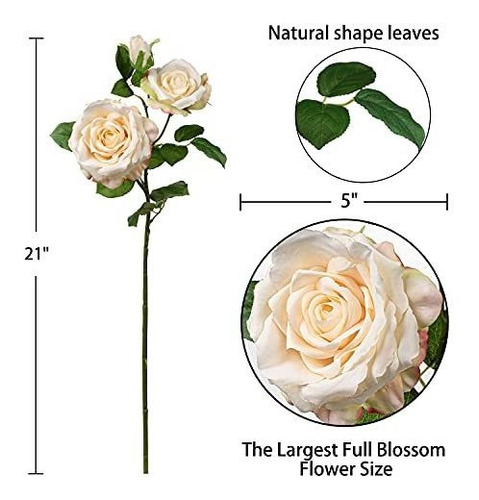 5 Flores Completas Capas Ricas Rosas Falsas Flores Artific | Envío gratis 5 Flores Completas Capas Ricas Rosas Falsas Flores Artific | Envío gratis