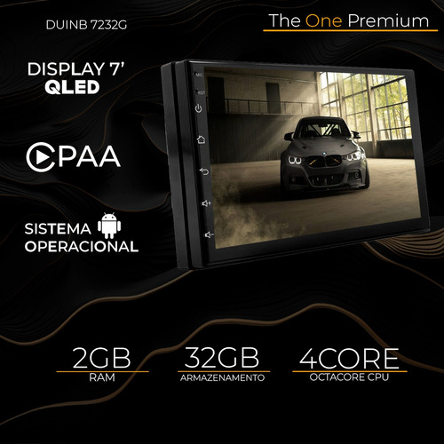 Central Multimidia Punto 08/12 7p Android Carplay 2gb 32gb