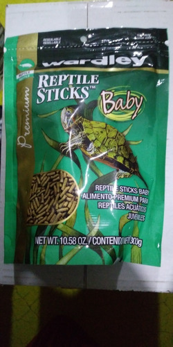 Imagen 1 de 1 de Wardley Reptile Sticks Baby 300 Grs Alimento Tortuga Crecimiento Nutricion Salud Bienestar