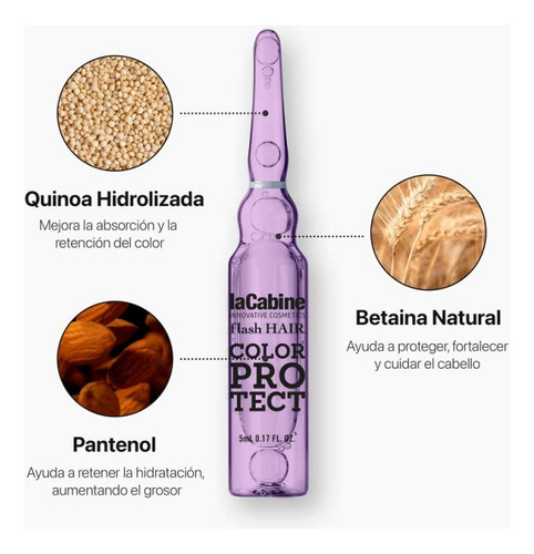 Ampolletas Tratamiento Para Cabello Teñido Lacabine 7x5 Ml