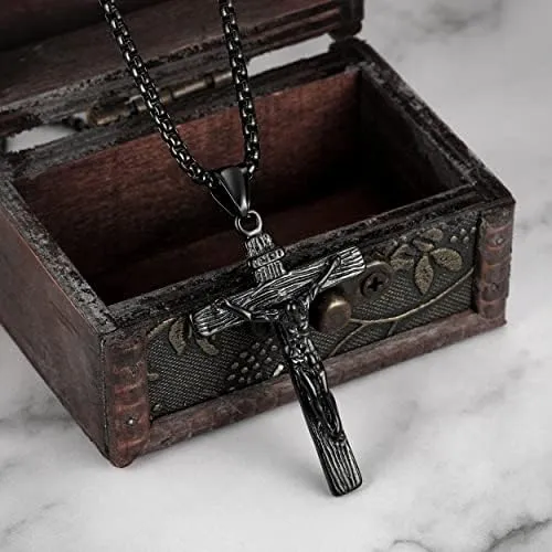 Rehoboth Jesucristo En Inri Crucifijo Collar Con Colgante De