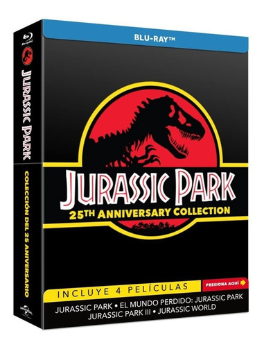 Jurassic Park Tetralogia Pelicula Blu-ray Boxset