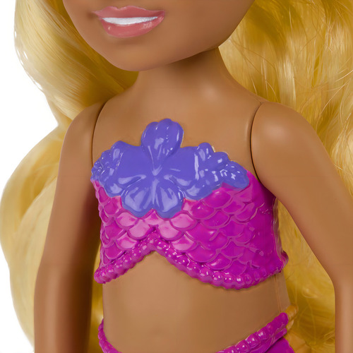 Boneca Barbie Chelsea Mermaid com cabelo loiro Mattel HLC16