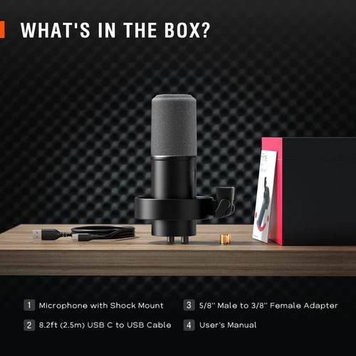 Micrófono Fifine K688 Usb Y Xlr Premium Similar A Shure Sm7b