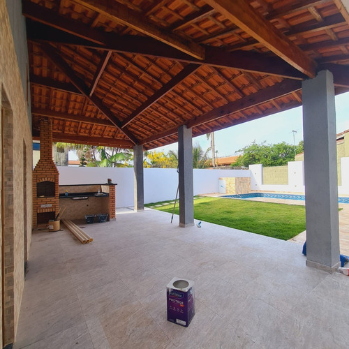 Imagem 2 de 30 de Casa Com 3 Dorms Em Itanhaém, Cibratel Ll Com Piscina De Lote Inteiro 380m², R$660.000,00, Lado Praia 100 Metros Do Mar