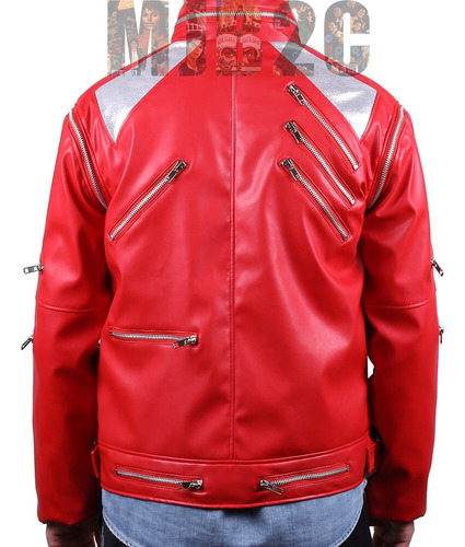 Disfraz De Chamarra Negra De Piel De Michael De Beat, Unisex