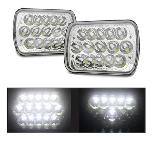 Óptica 15 Led 45w + H4 Alta/baja 7 PuLG Universal El Par