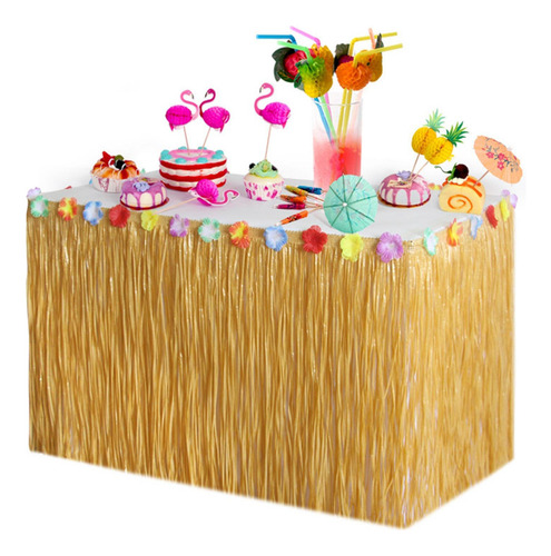 Accesorios De Fiesta Temática De Verano Hawaiano De Paja A