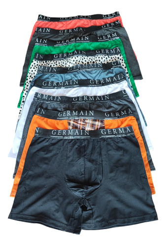 Boxer De Hombre De Algodon Clasico Pack De 7 Pzas Ajustable